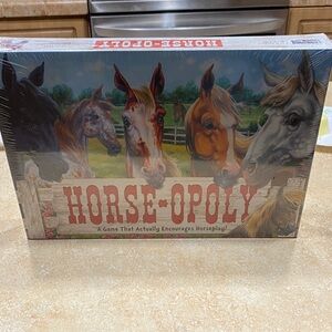 Horse-Opoly Equine, Equestrian Themed Monopoly Board Game NEW Sealed